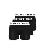 Jack & Jones Sense Trunks 3'lü Boxer 12081832 (Siyah)