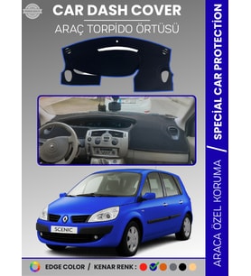 RENAULT SCENIC 2 (2003-2009) Torpido Örtüsü Ön Göğüs Koruma Torpido Koruma Tam Uyum Çatlamayı Önler
