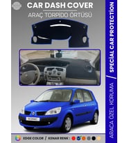 RENAULT SCENIC 2 (2003-2009) Torpido Örtüsü Ön Göğüs Koruma Torpido Koruma Tam Uyum Çatlamayı Önler