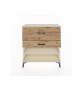 Arges Şifonyer Tek Raflı 2 Çekmeceli 88x30x96 Aytaşı-Çam