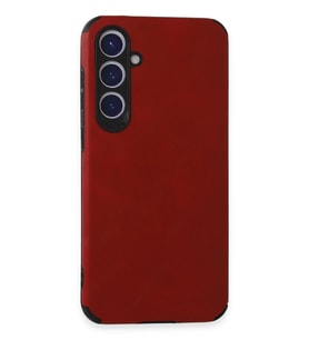 Pilelistore   Samsung Galaxy S23 FE Kılıf Loop Deri Silikon - Kırmızı