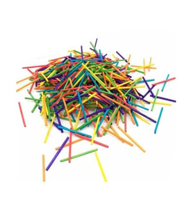 Ahşap Kibrit Çöpü RENKLİ 250'li Paket (5 cm) 