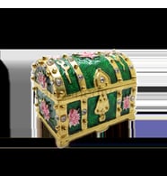 Swarovski Taşlı Hazine Sandığı - Gizli Hazneli Masaüstü Hediyelik Süs Eşyası  Hediyelik Kutusunda (Karışık)