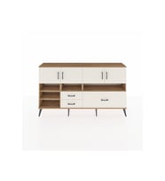 Arges Konsol 8 Raflı 3 Çekmeceli 4 Kapaklı 176x30x99 Çam-Aytaşı