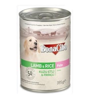 Bonacibo Ezme Kuzu Etli Pirinçli Yaş Yavru Köpek Maması 395 GR