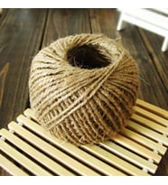 Naturel Doğal Jüt İp Hasır İp Süsleme İpi 100 gr-100 metre (2mm Kalınlık) (5 Adet)