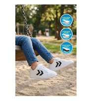Hummel 900869 Hml Malmo Jr Beyaz-Siyah Unisex Çocuk Spor Ayakkabı