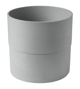 Plastik saksı, gri, 32 cm