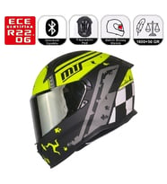 M910 Vigor Motosiklet Kaskı Spoiler Mod Güneş Vizörlü Full Face Kask