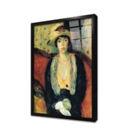 Miss Olga D Çerçeveli Cam Tablo