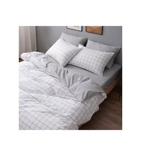 Çift Kişilik Nevresim Takımı 200x220cm 4 Yastık Kılıfı Lastikli Çarşaflı 180x200+25