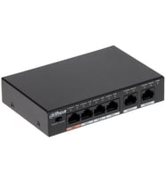 DAHUA 6port 60w 4port PoE PFS3006-4ET-60-V2 10/100 2X-UPLINK Yönetilemez Switch
