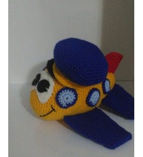 Pilot Uçak Amigurumi Organik Oyuncak