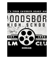 Çığlık Korku Filmi Kulübü Film Woodsboro Tablo Ahşap Poster Dekoratif