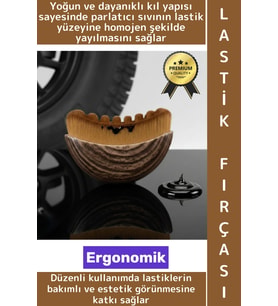 Premium Ergonomik Dayanıklı Yoğun Kıl Motosiklet Otomobil Bakım Hazneli Araç Lastik Parlatma Fırçası