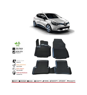 Renault Clio 4 2017 Model 4D Havuzlu Paspas