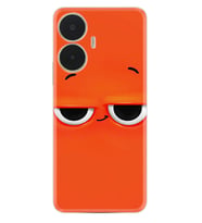 Realme C55 Kılıf Resimli Desenli Silikon Platinium Series Orange 1830