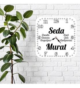 Sensiz Zaman Geçmiyor Size Özel Duvar Saati
