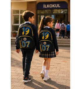 Fenerbahçe 1907 Lisanslı İlkokul Okul Sırt Çantası 25743 Futbol Takımı Taraftar 38x28x16 cm