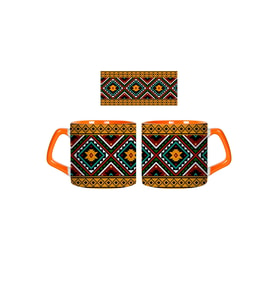 Ghostbastır Design Otantik Desenli Kupa Bardak Tek Adet 0345