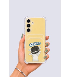 Samsung Galaxy S24 FE Kartlıklı OREO Desenli Kılıf - GLST9380-1740