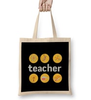 Teacher Gift-Learning Inspire-Science Student School-Inspirational KIDS WOMEN Men Bez Çanta Uzun Saplı