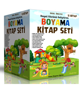 Hayal Gücünü Geliştiren Boyama Kitap Seti (11 Kitap)