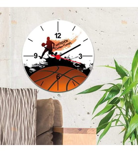 Basketbol Antrenörü Duvar Saati