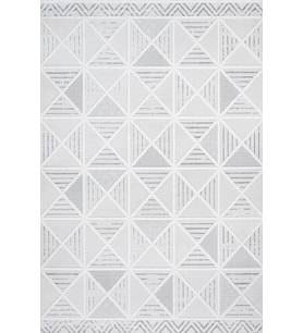 Dijital Kaymaz Yıkanabilir Beyaz Geometrik Salon Halısı Mutfak Halısı Koridor Halısı Yolluk 18557
