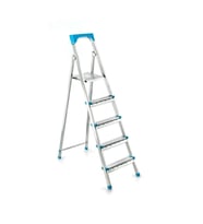 4+1BASAMAKLI METAL MERDİVEN Y: 105CM - 120KG.TAŞIMA KAPASİTESİ (5343)