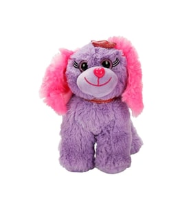 Sevimli Peluş Oturan Köpek 25 cm Uyku Arkadaşı (Çok Renkli)