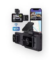 Şarjlı Wi-Fi Döngü kayıt Ekranlı DVR Araç İçi Güvenlik Araba Kamerası 1080P Full HD Geniş Açı