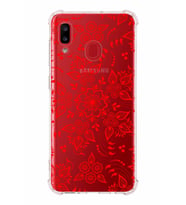 Samsung Galaxy A30 Köşe Korumalı Antişok Kapak Nostalji Desen Tasarımlı Şeffaf Kılıf