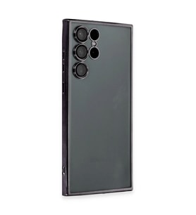 Samsung Galaxy S22 Ultra Kılıf Razer Lensli Silikon - Siyah