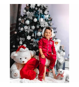 Erkek Çocuk Pamuk Satenli Kırmızı Pijama Takımı