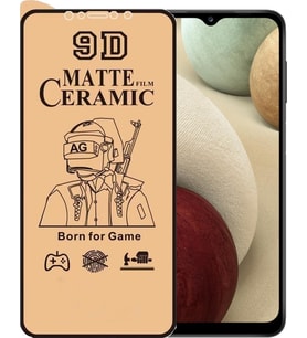 Samsung Uyumlu A12 Ekran Koruyucu 9D Mat Seramik Nano Tam Kaplayan