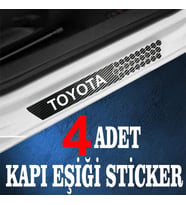 Toyota özel Oto Kapı eşikleri Sticker Karbon 4 Adet