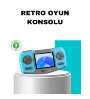 Mey İthalat® Taşınabilir Mini Video Oyun Konsolu Ergonomik Tasarım