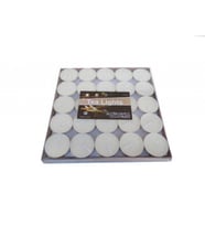 Mum tealight yuvarlak 6 gram beyaz pk:50-