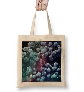 Kpop Korean Love Finger Snap Floral Space Bez Çanta Uzun Saplı
