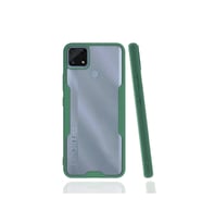 Newface Realme C25 Kılıf Platin Silikon - Yeşil