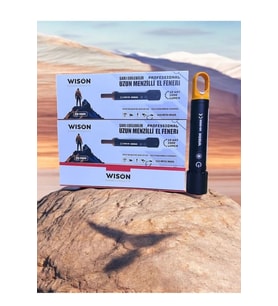 Wison Ws-3500 10 Watt 1500 Lümen Şarj Edilebilir Profesyonel Fener Siyah