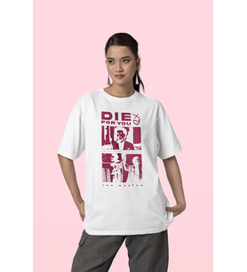 The Weeknd Die For You Şarkı Baskılı Oversize Rapper Tişört, Unisex Rap Tişört
