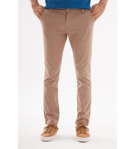 Explode - Erkek Slim Fit Yan Cep Chino Pantolon  Camel