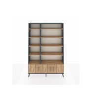 Arges Gardrop 10 Raflı 3 Kapaklı 132x30x195 Antrasit-Çam