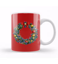 Stitch Lilo And Stitch Multiface Christmas Wreath Kupa Bardak Porselen