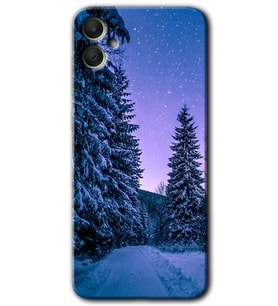 Galaxy A05 Kılıf HD Desen Baskılı Kılıf - Kış Manzarası