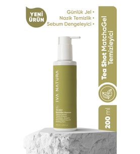 İva Natura Matcha Özlü Jel Yüz Temizleyici Yağ Dengeleyici & Nazik Arındırıcı Bakım – 200 ml