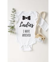 Erkek Bebek Beyaz I Have Arrived Çıtçıtlı Body