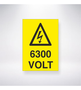 6300 Volt 21x28 Arkası Yapışkanlı Levha